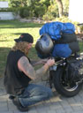 Rob Dale, Cross Country Motorcycle Trip